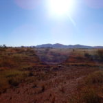 Day 12 28 July Leaving Tom Price and on to the rail access road, with punctures