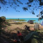 Day 21 Girls ride Roebuck Plains to Broome, Bruce rides out to meet them and misses 69 km