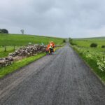 DAY 19 Wetherall to Hadrians Wall, overnight at Saughie Rigg Farm near the (no more) Robin Hood Sycamore Tree, Once Brewed 47.3 km, 808 m