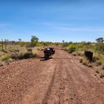 Day 28 Tanami Tootle 60.8km but this includes about 1.5km total going into and out of Rabbit Flat Road House (CLOSED since 2011)